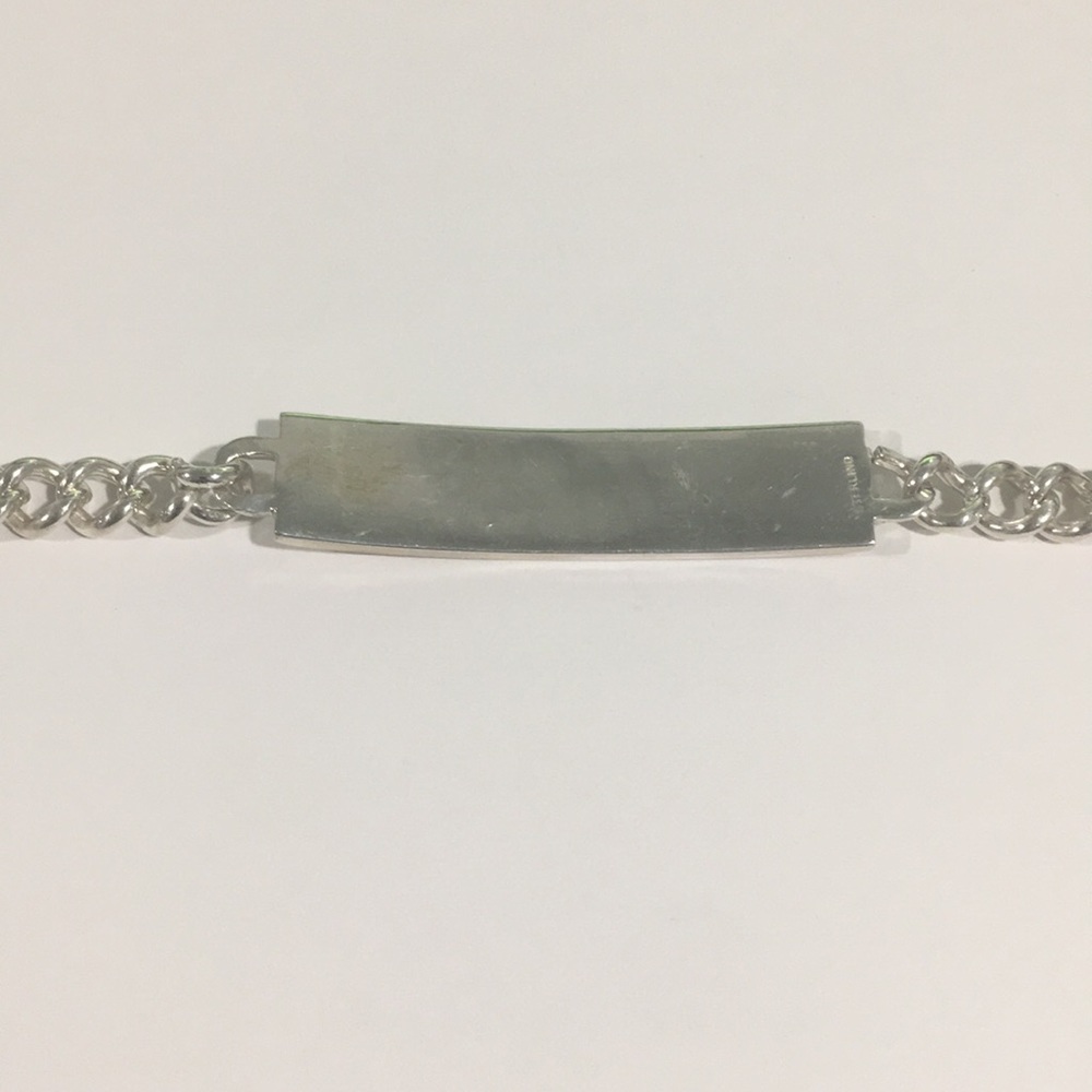 Sterling Silver Cuban ID Bracelet FREE ENGRAVING!! - Picture 5 of 6